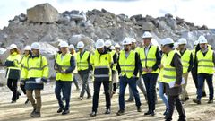 Alfonso Rueda visit el inicio de las obras de la Fase C del polgono de Mors en marzo del 2024.
