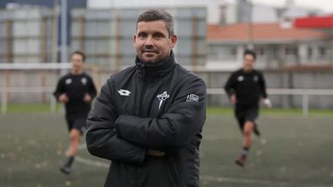 Nacho Garca, entrenador del Racing Juvenil, en imagen de archivo.