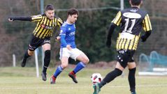 Jimmy Vetusta Barakaldo Requexon.Jimmy, durante el encuentro frente al Barakaldo