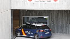 Entrada al juzgado de Carlos P. P., tras su arresto en septiembre del 2019