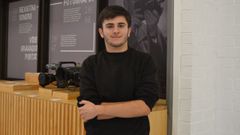 Nel Gonzlez, alumno de Comunicacin Audiovisual en el campus de Pontevedra, autor del cortometraje Todo dicho