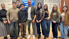 Los alumnos del instituto fueron recibidos por el alcalde