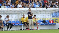 Borja Fern�ndez en el partido ante Unionistas de la primera jornada