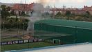 Incendio en las inmediaciones de las antiguas instalaciones de Soccer World