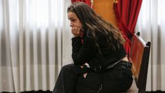 La acusada, durante el juicio en la Audiencia Provincial de Ourense