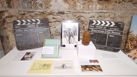 Parte del material de la trilogía de «Indiana Jones» que estará disponible en la exposición