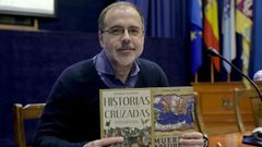 Eduardo Caamaño durante la presentación de sus dos libros