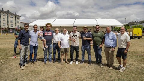 El grupo de Escair�n ganador del tiro de cuerda