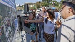La conselleira coment� el impacto de las expropiaciones con vecinos afectados.