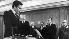 Toma de posesi�n de Adolfo Su�rez como presidente del Gobierno en 1979.