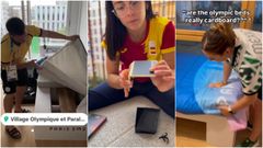 El judoca francs Julien Brulard, la gimnasta espaola Ana Prez y la kayakista mexicana Sofa Reinoso, muestran sus habitaciones en redes sociales