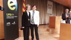 Margarita Salas en la presentaci�n de su investidura en la UAB