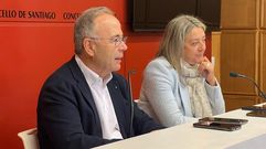 El alcalde, Xos� S�nchez Bugallo (PSOE), y la concejala de Benestar Social, Mila Castro