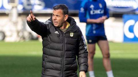 Javi Calleja, entrenador del Real Oviedo