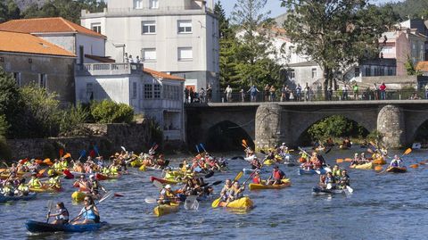 Partida del trayecto desde A Ponte do Porto, el s�bado