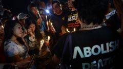 Protestas contra la ejecuci�n en Indonesia