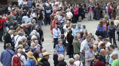 Turistas en Santiago
