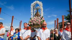 Procesi�n mar�tima de la Virgen de la Guadalupe en Rianxo