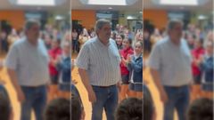 La emocionante despedida al conserje de Primaria que deja huella en el colegio Peleteiro: Chema qudate!