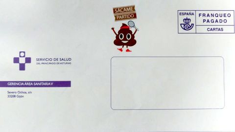 Carta del Sespa con el emoticono de la campa�a de prevenci�n del c�ncer colorrectal en el �rea V