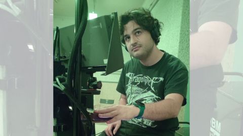 Diego Prieto Rodríguez, estudiante francés nieto de emigrantes gallegos (de Tomiño y Narón), director de un cortometraje sobre la Guerra Civil que se va a rodar en Ortigueira, Mañón, Cerdido y As Somozas