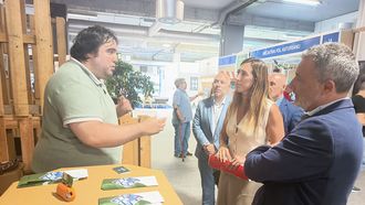 La vicealcaldesa de Gij�n y concejala de Econom�a, Empleo, Turismo e Innovaci�n, �ngela Pumariega, visita el stand de Gij�n Impulsa en la 68 Feria Internacional de Muestras de Asturias (Fidma), en el recinto ferial gijon�s 'Luis Adaro'