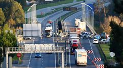 Controles en el puente internacional entre Tui y Valen�a