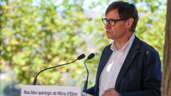 Salvador Illa en la inauguracin del hospital de Mora de Ebro.