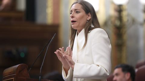 La portavoz parlamentaria del PP, Ester Mu�oz, durante una intervenci�n el pasado mi�rcoles en el Senado.