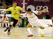 Hamza, en el partido ante el Manacor en Sar.