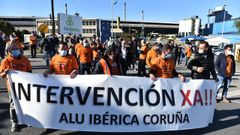 Imagen de archivo de una protesta de trabajadores en el mes de octubre