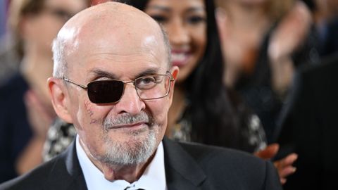 Rushdie, en un encuentro en Alemania en fue premiado recientemente.