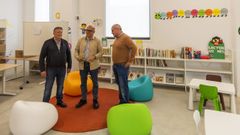 Jos� Manuel Rodr�guez, Jos� Manuel Baltar y C�sar Fern�ndez, en Cenlle.