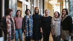 Desde la izquierda, Marian Mart�nez, Patricia del Gallo, Pilar L�pez, Chelo Tuya y Susana Machargo