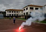 La zona deportiva, donde se movilizaron los trabajadores, ser� ahora usada por los vecinos. 
