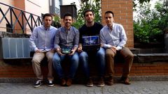 Los creadores de Stukers en la recogida del premio Movimiento Ritual