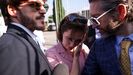 Amanda Knox, a su llegada al tribunal de Florencia.