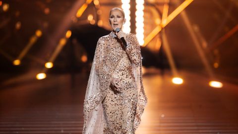 Celine Dion en una de sus &uacute;ltimas actuaciones en el 2024