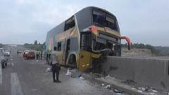 Al menos ocho muertos en un terrible accidente de autob�s en Per�