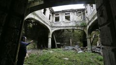 Imagen del patio del Pazo de Carballedo 
