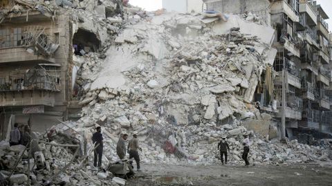 Bombardeos en la ciudad siria de Alepo