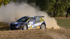 Daniel Remui��n, durante la prueba del Rallymix Cuntis