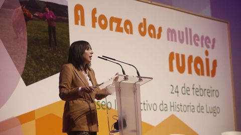 Mar�a Jes�s Lorenzana, en el acto de Fademur en Lugo