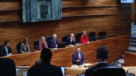 El presidente del Principado de Asturias, Adri�n Barb�n, interviene en el Debate de Orientaci�n Pol�tica General de Asturias