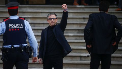El ex secretario general de Economia de la Generalitat, Josep Maria Jov�, ante el Tribunal Superior de Justicia de Catalu�a