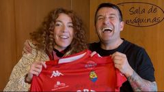 Sof�a Cristo y �lvaro Rodr�guez, gerente de A Lonxa