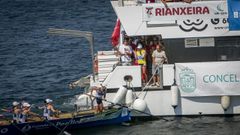 Bandeira Feminina Rianxeira en O Cabo da Cruz