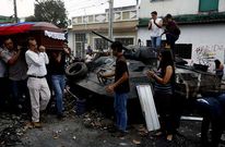 Entierro de Jimmy Vargas, uno de los estudiantes muertos en las protestas.