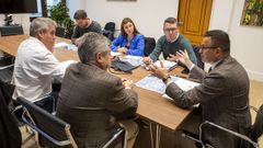 El encuentro del titular de Medio Rural y los alcaldes de Foz, Trabada y Ribadeo se celebr este mircoles en Santiago