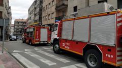 Intervenci�n de los Bombeiros de Pontevedra el pasado mes de marzo